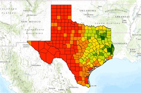 Texas Land Trends Ownership Size Data Basin