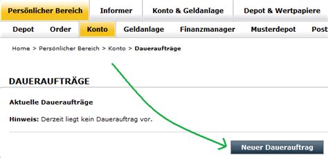 Daueraufträge übernehmen Comdirect Girokonto