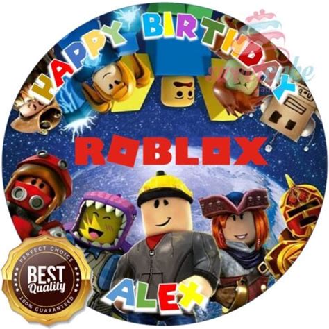 ROBLOX Edible Cake Toppers Cupcakes Icing Or Wafer Paper EBay