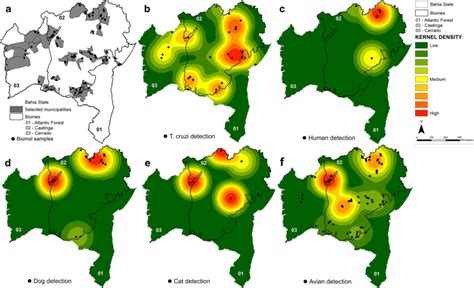 Maps Showing The Distribution Of Triatomines By Trypanosoma Cruzi