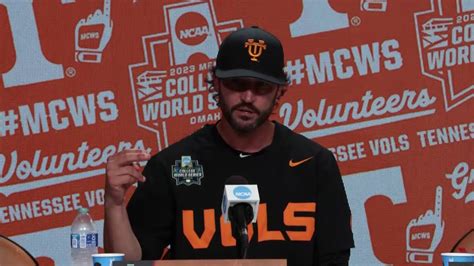 Tennessee Tony Vitello LOSS To LSU Postgame CWS YouTube