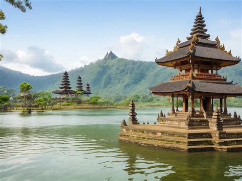 Premium Ai Image Pura Ulun Danu Bratan Hindu Temple Major Shaivite