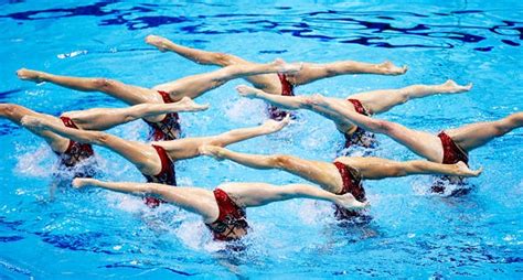 Split Up Synchronized Swimming Swimming Olympic Synchronised Swimming