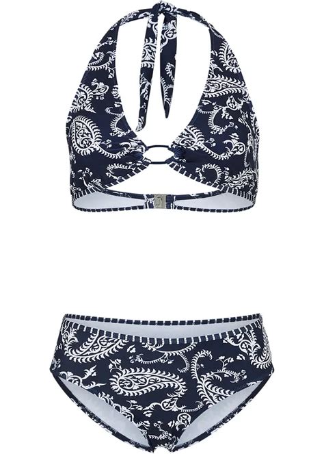 Edler Neckholder Bikini Mit Paisley Muster Damen Bonprix