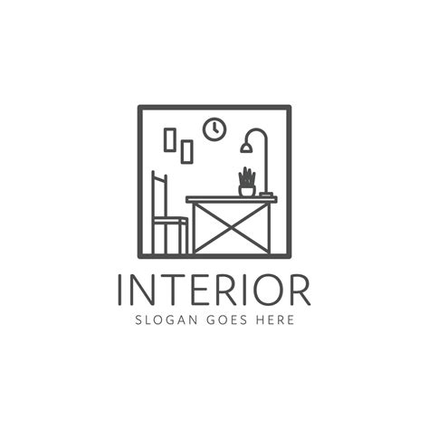 Room Decoration Interior Logo Design Vector Art At Vecteezy