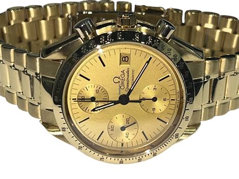 Omega Speedmaster 18K Gold Chronograph Automatic for $18,499 for sale ...