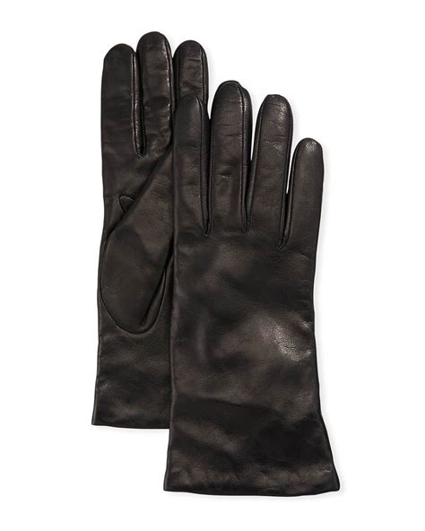 Portolano Cashmere Lined Napa Leather Gloves Neiman Marcus