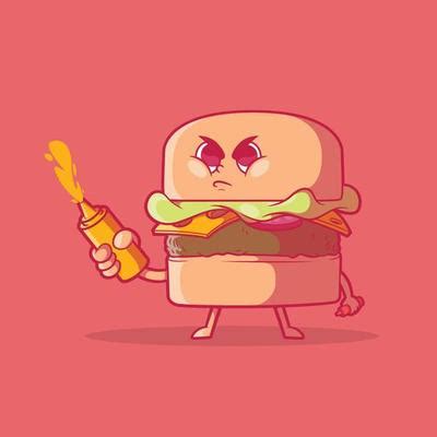 Angry Burger Vector Art, Icons, and Graphics for Free Download