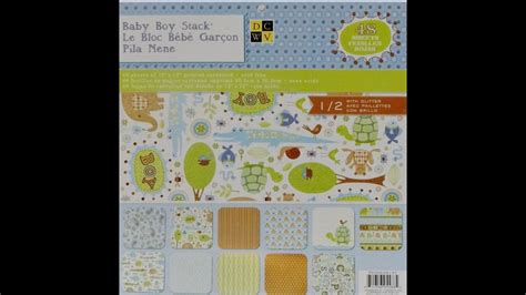 Baby Boy Scrapbooking Layout Youtube