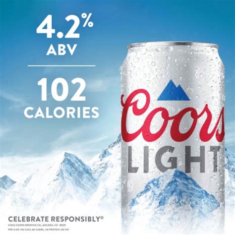 Coors Light American Style Light Lager Beer Cans Fl Oz Frys