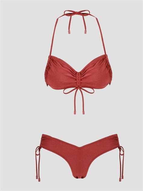 Zimmermann Jude Ruched Side Bikini Set ShopStyle Two Piece Swimsuits