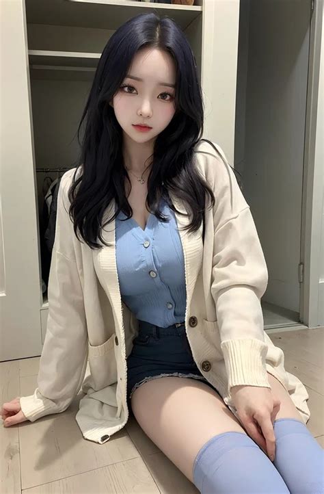 Cô gái hàn quốc nóng bỏng được vẽ bởi AI P1 Ảnh Sex 3D Ảnh Sex Ai Hình Sex Hot Girl Khoe