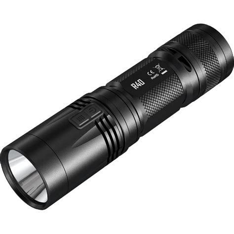 Nitecore R40 Rechargeable Tactical LED Flashlight R40 B H Photo