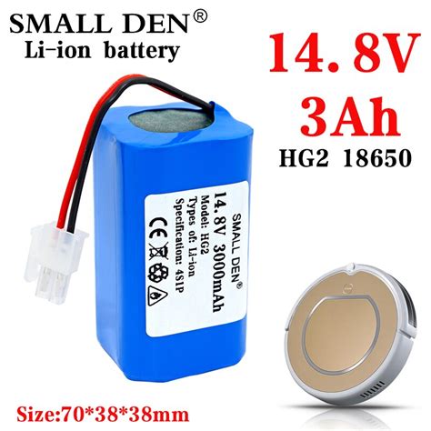 New 14 8v 3000mah Li Ion Battery For 3ah G1 Mi Robot Vacuum Essential