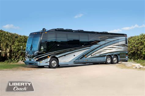 Liberty Coach 885 Exterior Overview Custom Luxury Motorcoach