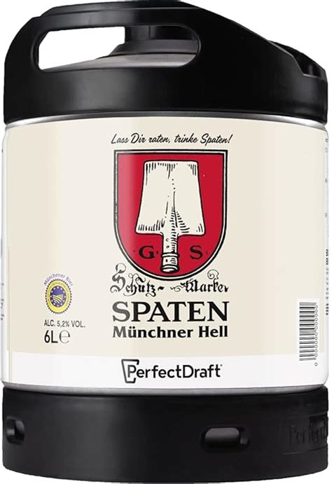 Spaten Münchner Hell Helles aus München Bier Perfect Draft 1 x 6l