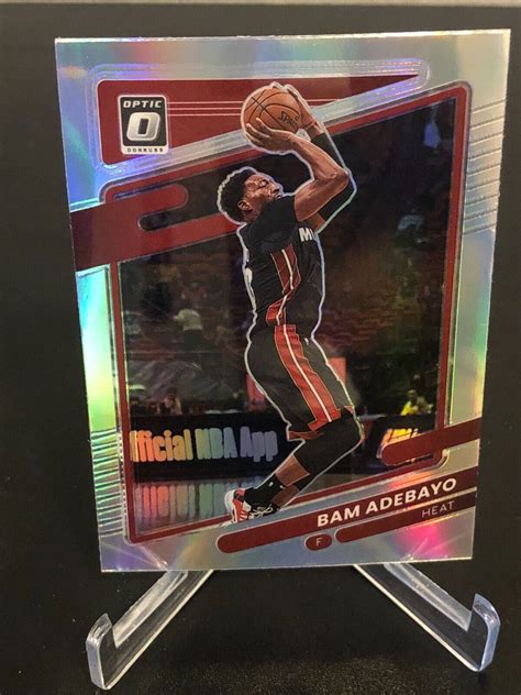 Bam Adebayo Silver Holo Prizm Panini Donruss Optic B