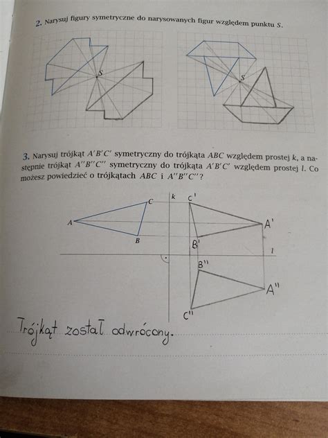 Daje najj potrzebuje pomocy załącznik ćw 2 Narysuj figury symetryczne