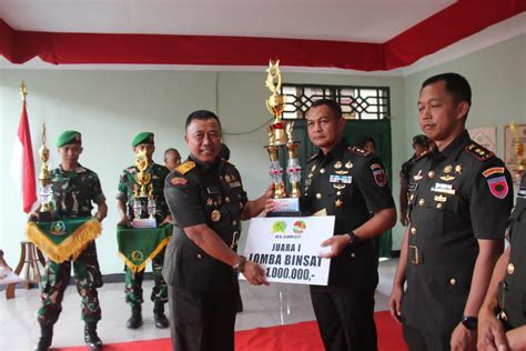 Kodim 1421 Pangkep Dinobatkan Sebagai Kodim Terbaik Lomba Binsat TA