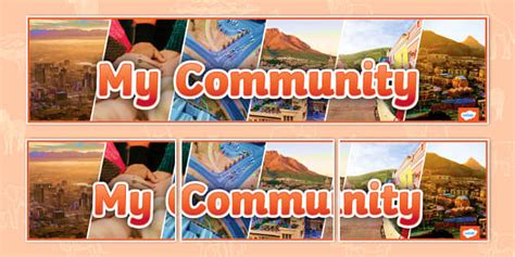 My Community Photo Display Banner Professor Feito Twinkl