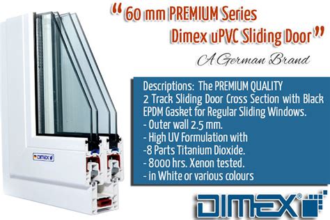 Dimex Upvc Door And Window Profiles Outer Wall 25 Mm H Flickr