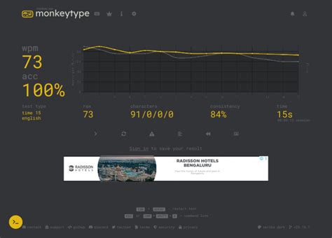 monkeytype minimalist typing test