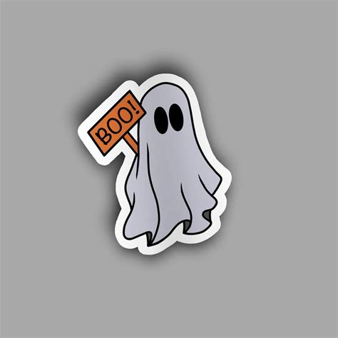 T Ng H P V I H N Sticker Ghost Trendy Nh T Co Created English