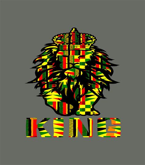 Lion Kente Cloth For King Mens Boys African Lover Digital Art By Tafari Eliana Fine Art America