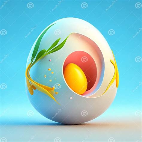 Fertilized Egg Embryo Ovum Human Embryo Stock Illustration