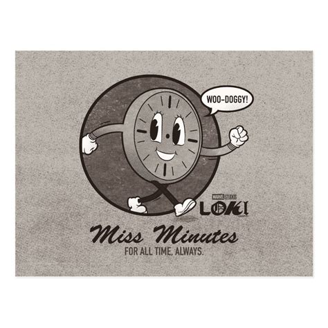 Vintage Miss Minutes Graphic Postcard | Zazzle | How to draw hands ...