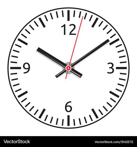 Clock face - easy change time Royalty Free Vector Image