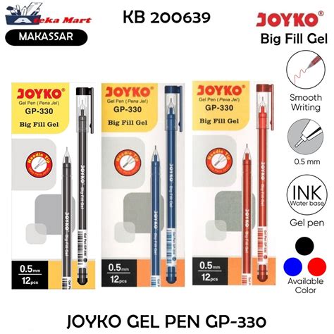 Jual BOX 12 PCS JOYKO GEL PEN GP 330 JUMBO GEL Shopee Indonesia