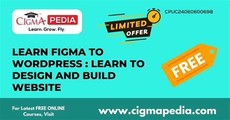 Learn Figma To WordPress Learn To Design And Build Website Free