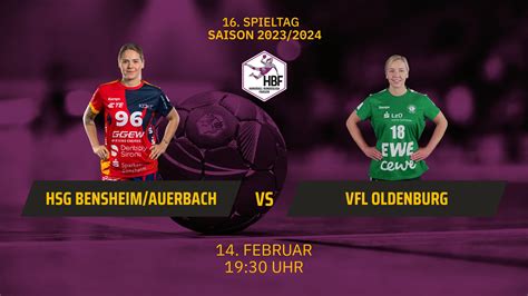 HBF HSG Bensheim Auerbach Vs VfL Oldenburg Video Sportdeutschland TV