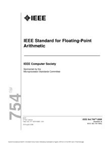 Ieee Standard Floating Point Arithmetic By Ieee Z Library