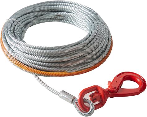 Amazon VEVOR Galvanized Steel Winch Cable 3 8 Inch X 75 Feet