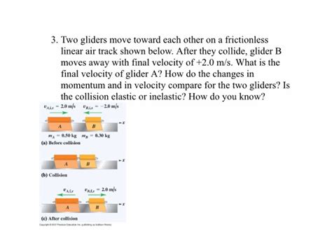 Solved 3 Two Gliders Move Toward Each Other On A