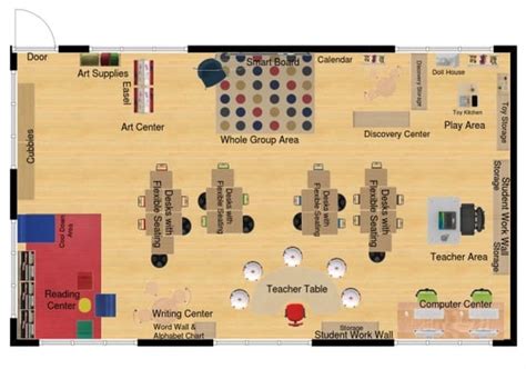 High School Classroom Floor Plan