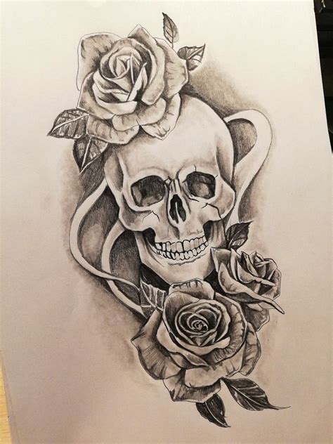 Tatuajes De Calaveras Con Rosas Para Mujer Kulturaupice