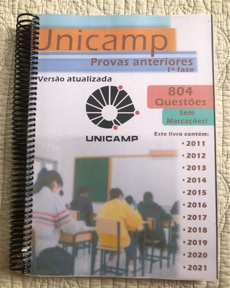 Provas Anteriores Unicamp Livro Nunca Usado Enjoei