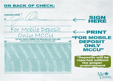 Mobile Deposit — Mid Carolina Cu