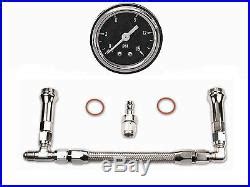 Quick Fuel Ss Kit Carburetor Dual Feed Fuel Line Black Gauge