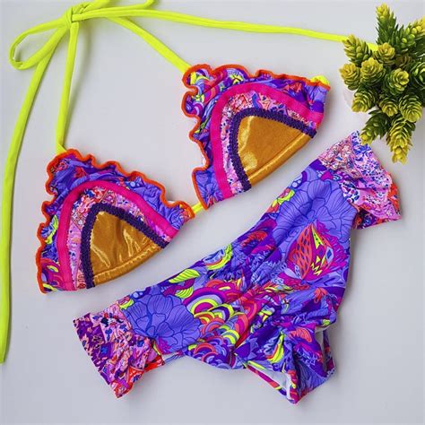 Traje De Ba O Detalles En Dorado Talla S Bikini Somos Coquetas