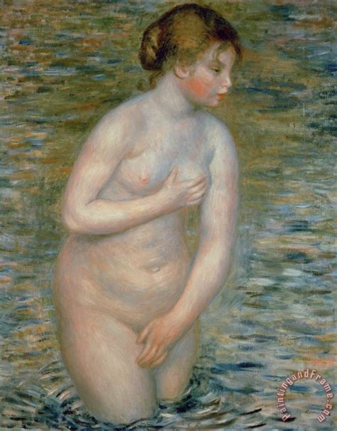 Pierre Auguste Renoir Nude In The Water Painting Nude In The Water