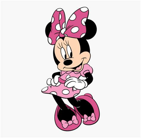 Minnie Mouse With Pink Dress, HD Png Download - kindpng