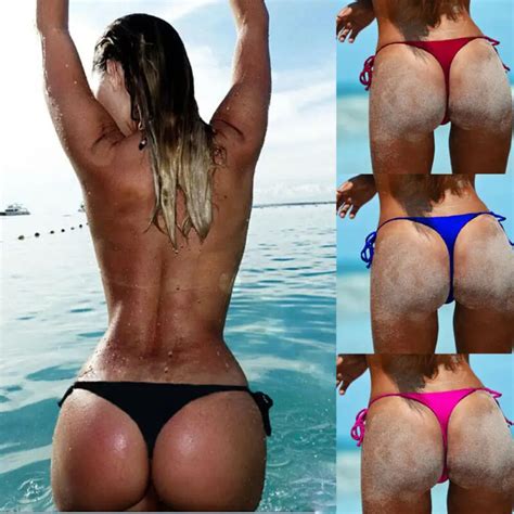 Bikini Brasile O Atrevido Para Mujer Ba Ador Sexy Con Tanga Y Lazo Lateral 2020