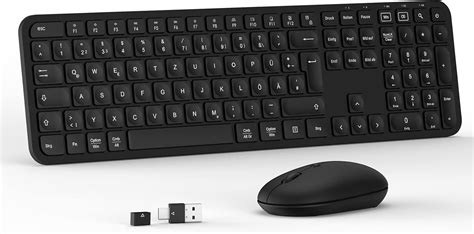 G Kabelloses Tastatur Maus Set Ergonomische Fullsize Qwertz