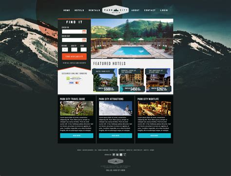 Park City Hotels on Behance