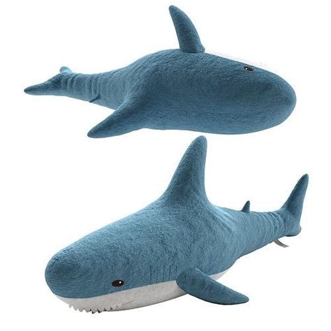 Toy Shark Ikea Blahaj Stuffed 3d Model Cgtrader