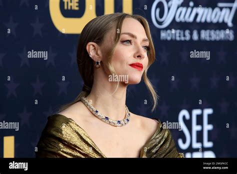 LOS ANGELES JAN 15 Amanda Seyfried At 2023 Critics Choice Awards